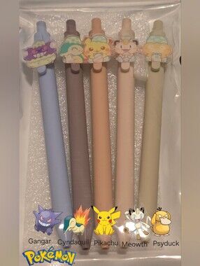 Pokemon #2 Egg Hunt Gel Pen 5Pck